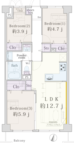エンゼルハイム金町第2 2階部分