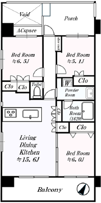 イクシア青砥 2階