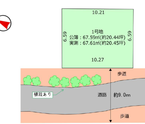 金町2丁目売地 画像1